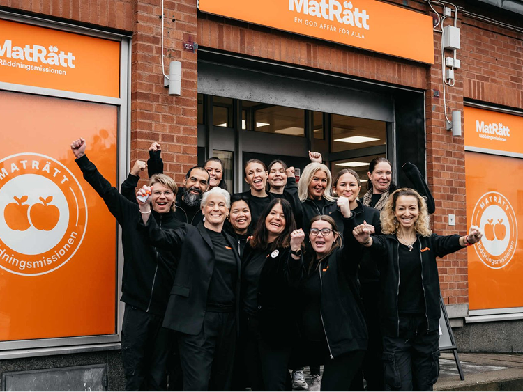 Glada medarbetare på Maträtt